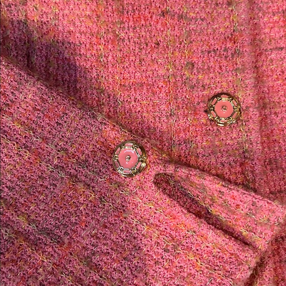 St John Pink Tweed Blazer - Picture 2 of 5